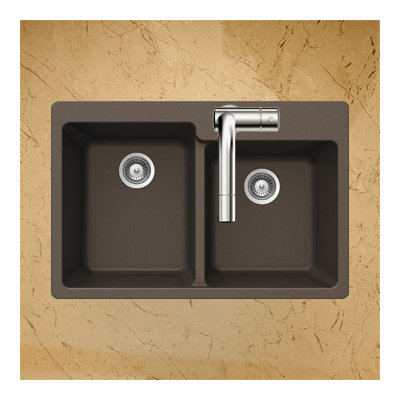 Alive Series Topmount 60/40 Double Bowl Sink