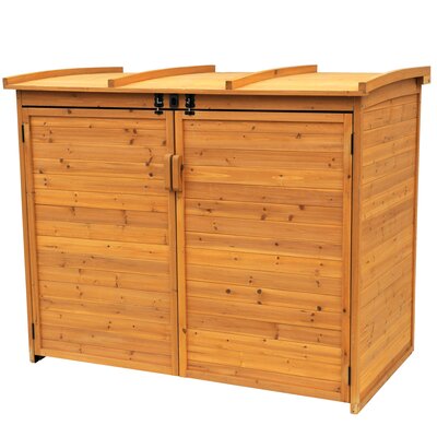 Leisure Season Wood Horizontal Refuge Storage Shed Features: -Shed 