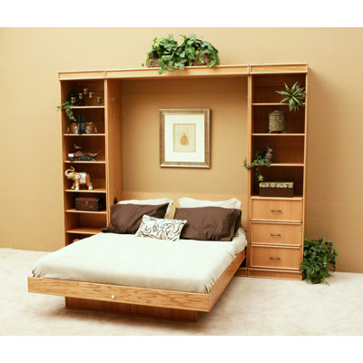 Transitional Oak Murphy Bed by Wallbeds -image