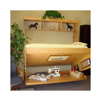Click To Image : Contemporary Oak Murphy Bed by Wallbeds Now