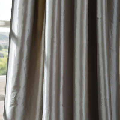 Half Price Drapes Faux Solid Taffeta Drape