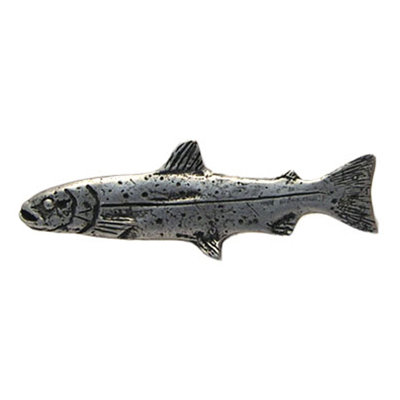 Anne at Home Curiosities Trout Knob in Distressed Pewter Matte