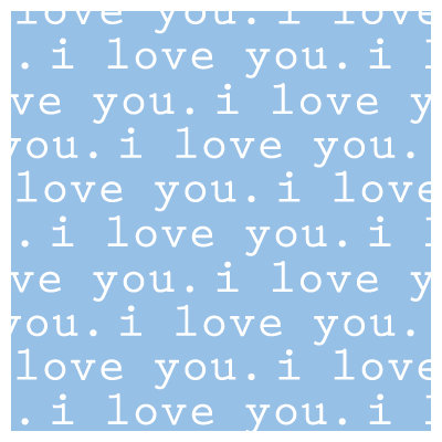 Avalisa Imagination - 'I Love You' Stretched Wall Art