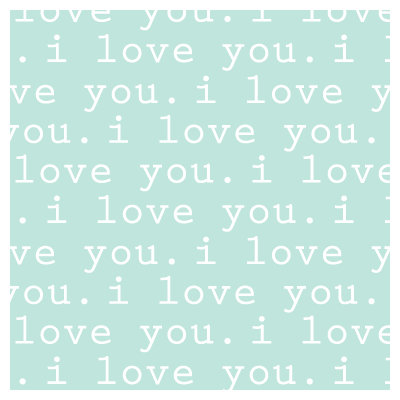 Avalisa Imagination - 'I Love You' Stretched Wall Art