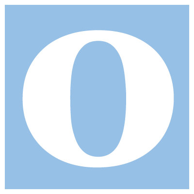 Avalisa Letter - Lower Case 'o' Stretched Wall Art