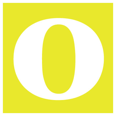 Avalisa Letter - Lower Case 'o' Stretched Wall Art