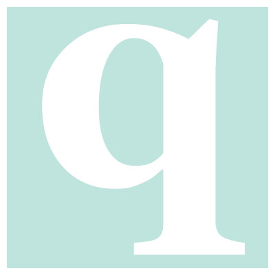 Avalisa Letter - Lower Case 'q' Stretched Wall Art