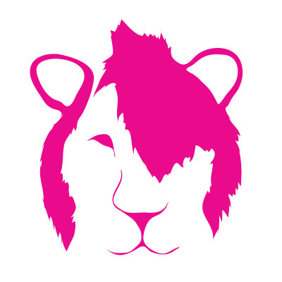 Avalisa Animal Face - Punk Lion Stretched Wall Art