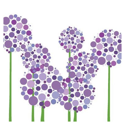 Avalisa Imagination - Allium Stretched Wall Art