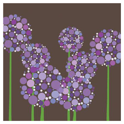 Avalisa Imagination - Allium Stretched Wall Art