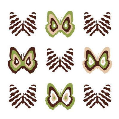 Avalisa Imagination - Butterfly Group 1 Stretched Wall Art