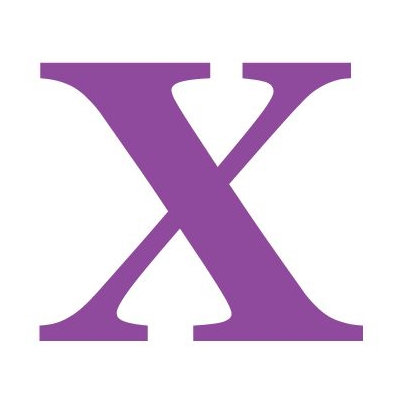 Avalisa Letter - Upper Case 'X' Stretched Wall Art