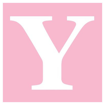 Avalisa Letter - Upper Case 'Y' Stretched Wall Art