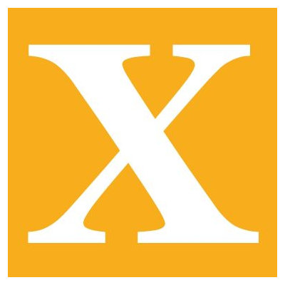 Avalisa Letter - Upper Case 'X' Stretched Wall Art