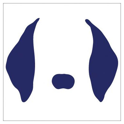 Avalisa Animal Face - Floppy Ears Stretched Wall Art