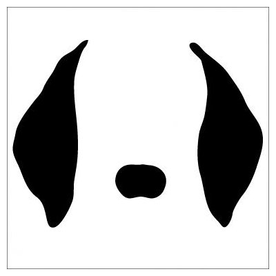 Avalisa Animal Face - Floppy Ears Stretched Wall Art