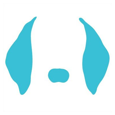 Avalisa Animal Face - Floppy Ears Stretched Wall Art