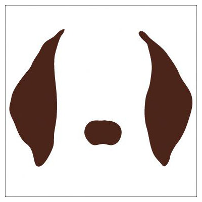 Avalisa Animal Face - Floppy Ears Stretched Wall Art