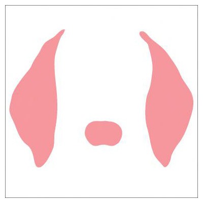 Avalisa Animal Face - Floppy Ears Stretched Wall Art