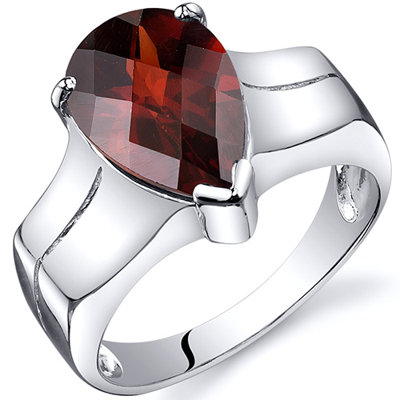 Oravo Brilliant 3.75 carats Solitaire Ring in Sterling Silver