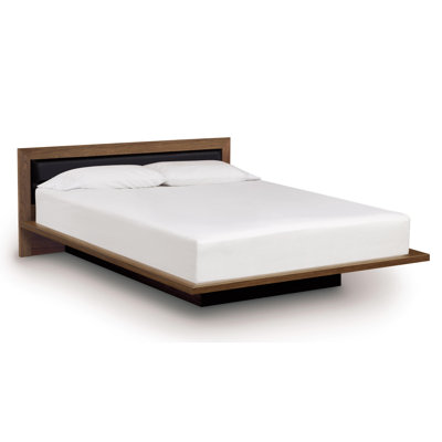 Moduluxe Bed with Low Upholstered Fabric Headboard by Copeland Furniture -image