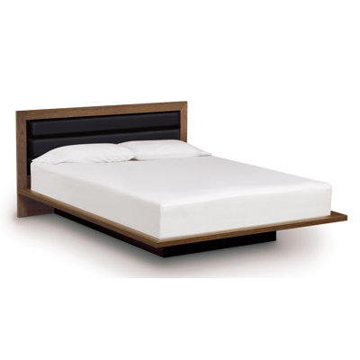 Moduluxe Bed with Upholstered Fabric Headboard by Copeland Furniture -image