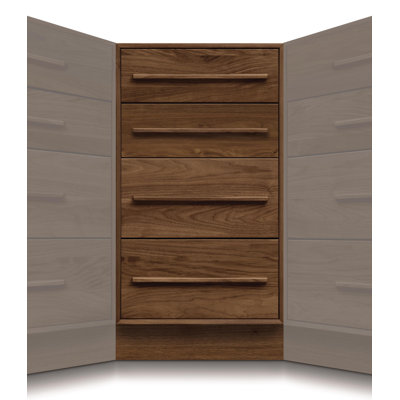 Moduluxe 4 Drawer Corner Chest by Copeland Furniture -image