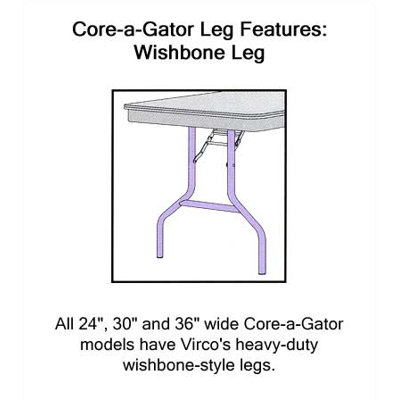 Virco 6100 Series Folding Table (30" x 96")