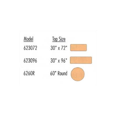 Virco 62000 Series 72" Rectangular Folding Table