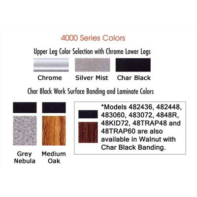 Virco 4000 Series Activity Table with Fully Chrome Legs (36" x 36")