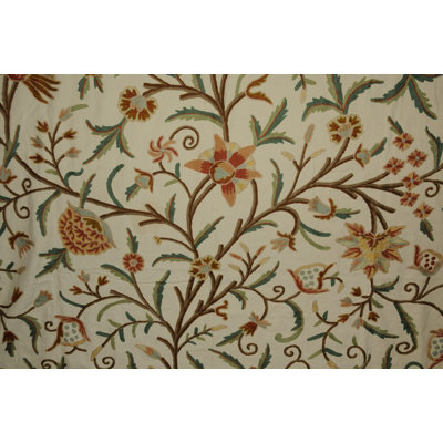 Rennie & Rose Design Group Manor Crewel Cotton Tree of Life Pillow