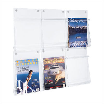 Peter Pepper One Pocket Clear Acrylic "Spring Front" Magazine/Literature/Chart Holder
