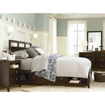 SmartStuff Furniture Free Style Low Profile Storage Bed with Storage Box