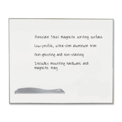 Balt Porcelain Magnetic Markerboard,5/16" Frame,3''x4'', White