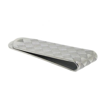 Moise Men's Checkerboard Money Clip