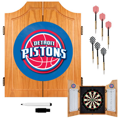Trademark Global NBA Wood Dart Cabinet Set