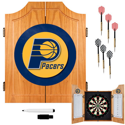 Trademark Global NBA Wood Dart Cabinet Set