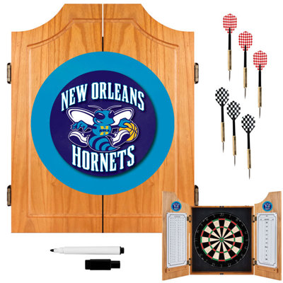 Trademark Global NBA Wood Dart Cabinet Set
