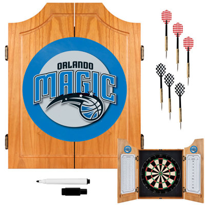 Trademark Global NBA Wood Dart Cabinet Set