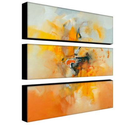 Trademark Global Abstract by Zavaleta Canvas Art (Set of 3)