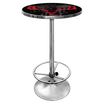 Trademark Global Hunt Skull Chrome Pub Table
