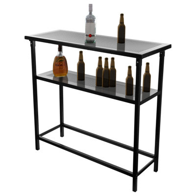 Trademark Global NHL Pittsburgh Penguins 2 Shelf Portable Bar with Case