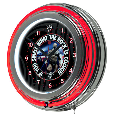 Trademark Global WWE Neon Clock