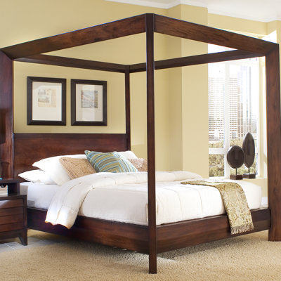 Click To Image : Island Chamfer Canopy Bed by Home Image Now