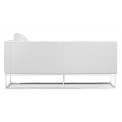 dCOR design Atom Right Facing Bi-cast Leather Bench