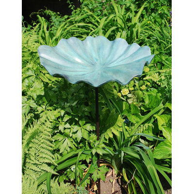 ACHLA Large Lily Leaf Birdbath