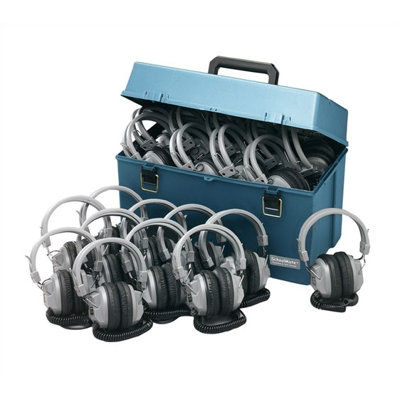 Hamilton Electronics Lab Pack with 24 SC7V Headphones
