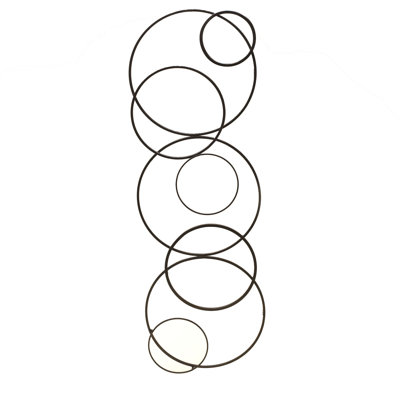 Fetco Home Decor Ruth Abstract Circles Wall Art