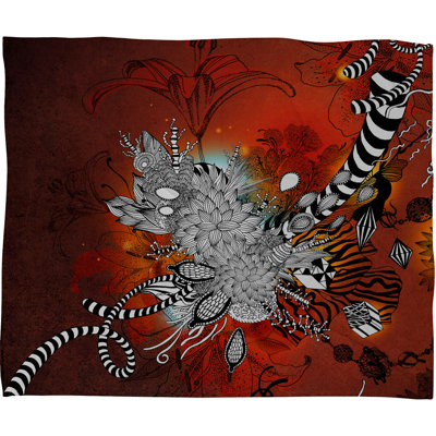 DENY Designs Iveta Abolina Wild Lilly Fleece Throw Blanket