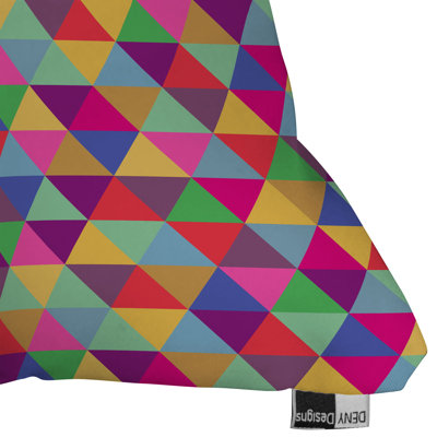 DENY Designs Bianca Green in Love with Triangles Throw Pillow